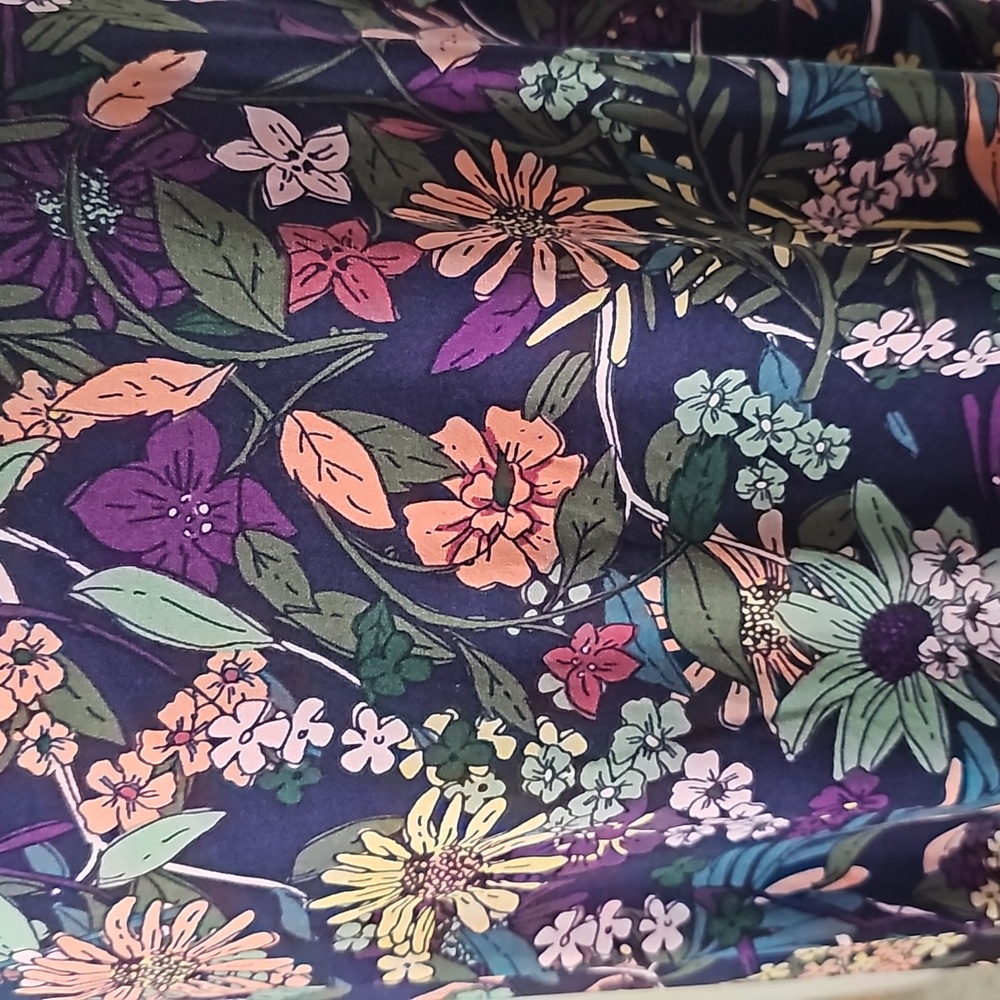 Blue Floral LuLaroe Maxi Skirt - Picture 2 of 3